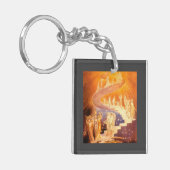 Jacob's droom door William Blake Sleutelhanger (Voorkant Links)