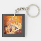 Jacob's droom door William Blake Sleutelhanger (Achterkant)