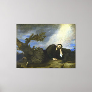 Jacob's droom van José de Ribera Canvas Afdruk