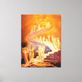 Jacob's droom van William Blake Canvas Afdruk (Voorkant)
