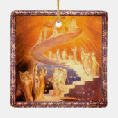 Jacob's droom van William Blake Ceramic Ornament (Achterkant)