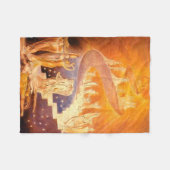 Jacob's droom van William Blake Fleece Deken (Voorkant (Horizontaal))
