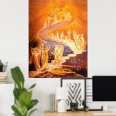 Jacob's droom van William Blake Poster (Thuiskantoor)