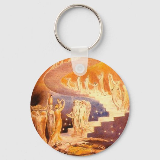 Jacob's droom van William Blake Sleutelhanger (Voorkant)
