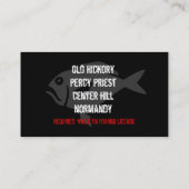 Jacob's Gevist Guide service Visitekaartje (Achterkant)