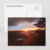 Jacobs Hill Storm Sunset Royalston MA Briefkaart (Voorkant / Achterkant)