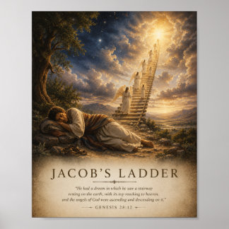 Jacob's Ladder Bijbelposter Poster