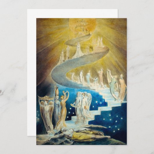 Jacob's Ladder by William Blake Bedankkaart (Voorkant / Achterkant)