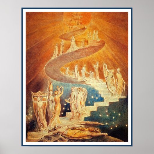 Jacob's Ladder by William Blake Poster (Voorkant)