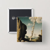 Jacob's Ladder, c.1490 Vierkante Button 5,1 Cm (Voorkant /achterkant)