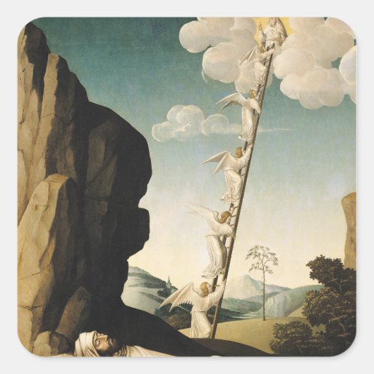 Jacob's Ladder, c.1490 Vierkante Sticker (Voorkant)