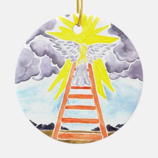 Jacob's Ladder - Jesse Tree Keepomwille Ornament (Voorkant)