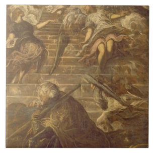 Jacob's Ladder (olie op doek) Tegeltje