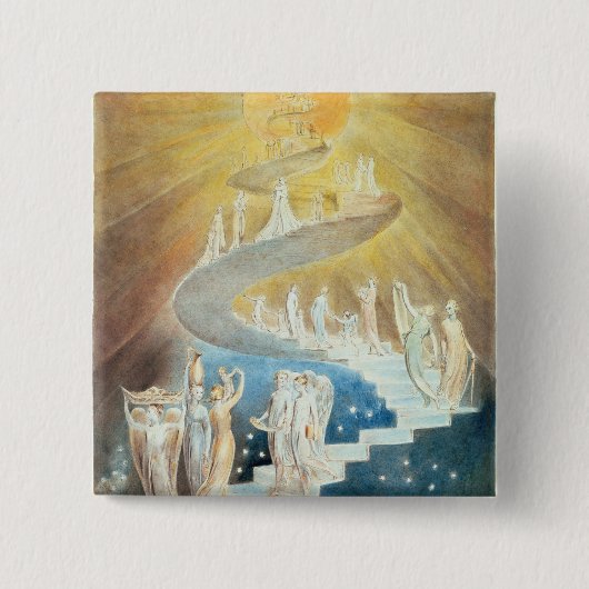 Jacob's Ladder Vierkante Button 5,1 Cm (Voorkant)