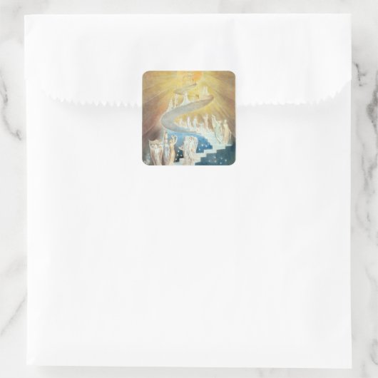 Jacob's Ladder Vierkante Sticker (Tas)