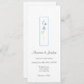 Jacob's Ladder Waterverf Flowers Kaart (Voorkant / Achterkant)