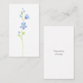 Jacob's Ladder Waterverf Flowers Notitiekaartje (Voorkant / Achterkant)