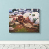 Jacob's Rest Canvas Print (Insitu (Houten vloer))