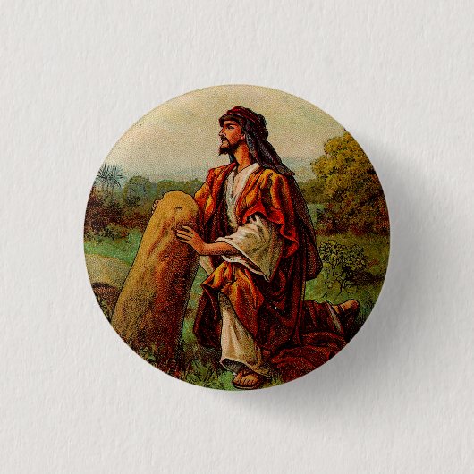 Jacobs Visioen en Gods Belofte Ronde Button 3,2 Cm (Voorkant)