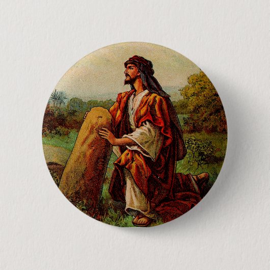 Jacobs visioen en Gods belofte Ronde Button 5,7 Cm (Voorkant)