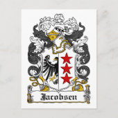 Jacobsen Family Crest Briefkaart (Voorkant)