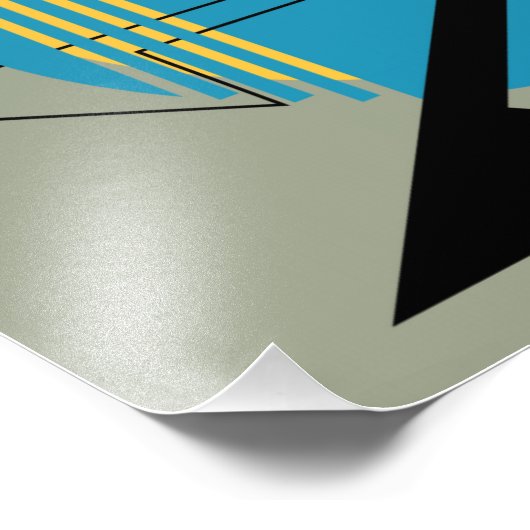 Jacobsen Homage uit de Mideeuw Design Foto Afdruk (Hoek)