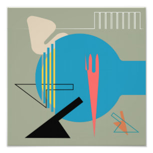 Jacobsen Homage uit de Mideeuw Design Foto Afdruk