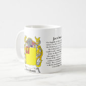 Jacobson, de oorsprong, de betekenis en de crest koffiemok (Voorkant links)