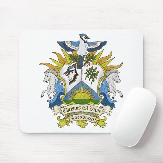 Jacobson Family Crest Muismat (Met muis)
