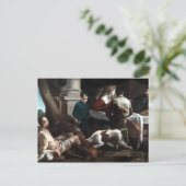 Jacopo Bassano Lazarus en het rijke Man Briefkaart (Staand voorkant)