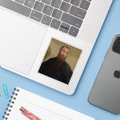 Jacopo Bassano - Portret van een Man met baarden Sticker (Laptop met iPhone)