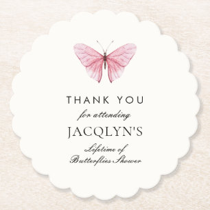 Jacqlyn's Lifetime of Butterflies Douche Kartonnen Onderzetters