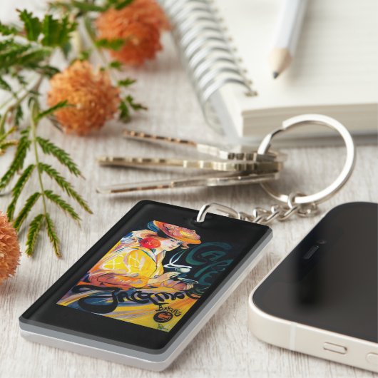 Jacqmotte Caf �  posterEurope Sleutelhanger (Voorkant Rechts)