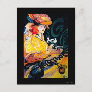 Jacqmotte Caf � Vintage PosterEurope Briefkaart