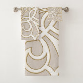 Jacquard Impression Pattern Bad Handdoek (Insitu)