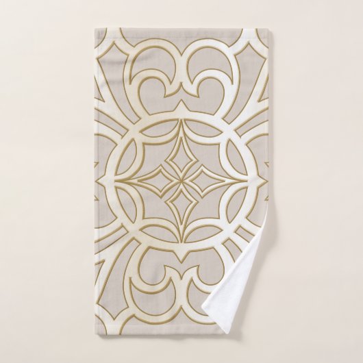 Jacquard Impression Pattern Bad Handdoek (Handdoek)