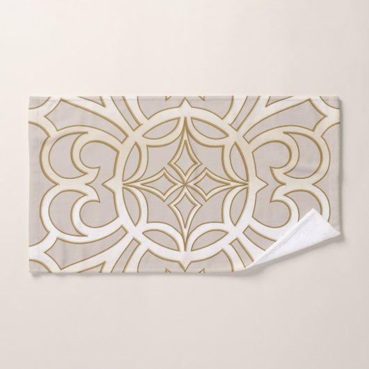 Jacquard Impression Pattern Bad Handdoek (Handdoek)