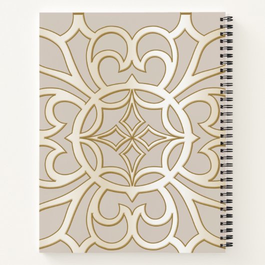 Jacquard Impression Pattern Notitieboek (Achterkant)
