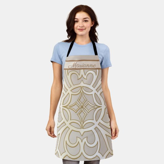 Jacquard Impression Pattern Schort (Gedragen)