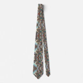 Jacquard namaakzijde | Luxe paisley heren- Stropdas (Voorkant)
