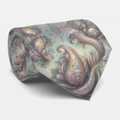 Jacquard namaakzijde | Luxe paisley heren- Stropdas (Opgerold)