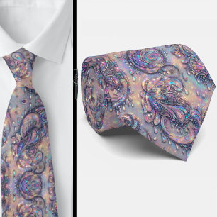Jacquard namaakzijde Luxe paisley heren- Stropdas