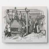Jacquard Power Looms (graving) Fotoplaat (Voorkant)