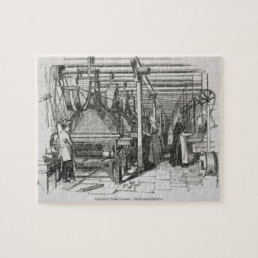 Jacquard Power Looms (graving) Legpuzzel (Horizontaal)