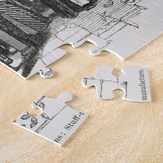 Jacquard Power Looms (graving) Legpuzzel (Zijkant)