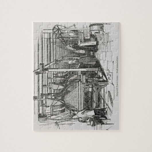 Jacquard Power Looms (graving) Legpuzzel (Verticaal)