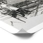 Jacquard Power Looms (graving) Poster (Hoek)