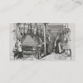 Jacquard Power Looms (graving) Visitekaartje (Achterkant)