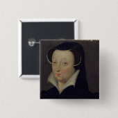 Jacqueline de Rohan , Duchesse de Longueville Vierkante Button 5,1 Cm (Voorkant /achterkant)