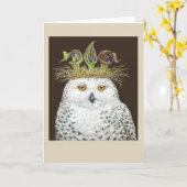 Jacqueline de snowy-uilkaart kaart (Gele Bloem)